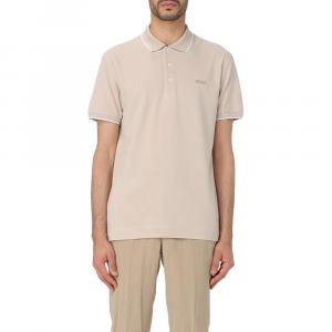 Поло с вышитым логотипом Ermenegildo Zegna, бежевый