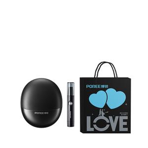 Rotary Razors Stainless Steel Dual Blade Полностью моющаяся мини портативная POREE, черный