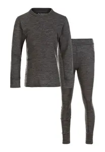 Функциональная рубашка ZIGZAG "WENDELL KIDS WOOL" из мериносовой шерсти без мулинга, черный