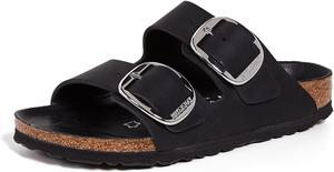 Женские сандалии Birkenstock Arizona с большой пряжкой, черный
