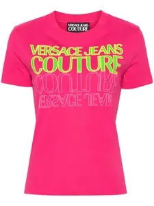 Футболка с логотипом Versace Jeans Couture, розовый