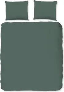 Комплект постельного белья Доброе утро, однотонный, 240x200/220 см, оливково-зеленый Good Morning