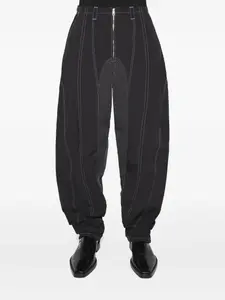 Брюки с молниями Mugler, черный