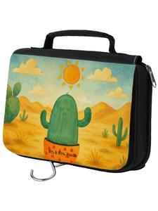 Mr. & Mrs. Panda Косметичка с изображением кактуса и солнца, без надписи, белого цвета