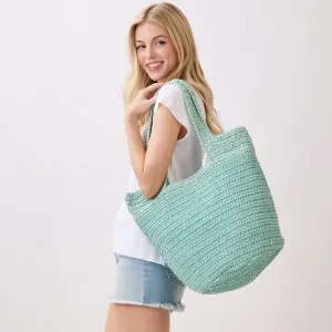 Сумка-тоут из плетеной соломы с круглым дном и ремешком ручной работы Fashnzfab