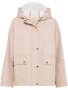 Водонепроницаемая парусиновая куртка Brunello Cucinelli, розовый