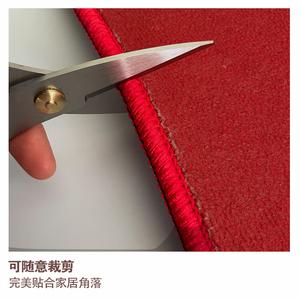 Budis Ковер 120х140 см из ПВХ, для прихожей и лестницы, противоскользящий, красный, в китайском стиле