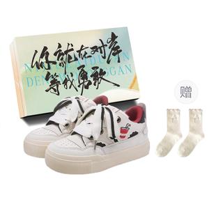 JimiXiong Женские скейтерские кеды Cola Red с коробкой и носками в подарок, цвет Cola Red+Box+Gift Socks