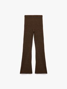 Расклешенные брюки Koton, коричневый