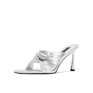 Shesrim Женские сандалии на одной застежке серебристые, цвет Silver