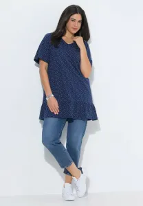 Футболка vausschnitt с принтом glockenhalbarm Ulla Popken, Ink Blue