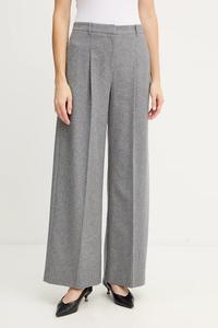 Шерстяные брюки Boss, серый