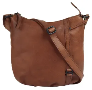 Сумка через плечо Spikes & Sparrow, натуральная кожа, цвет Cognac