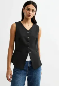 Жилет с v-образным вырезом и пуговицами спереди New Look, Black