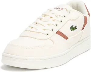 Кроссовки Lacoste для детей и подростков, набор T-Clip, унисекс, кремово-белый/коричневый