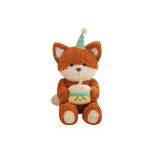 Милые плюшевые игрушки медвежонок и лис с функцией исцеления высота 40см PUDOWRABBIT