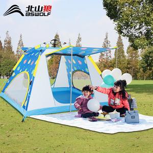 BSWolf полностью автоматическая палатка для улицы, быстро открывающаяся палатка для кемпинга, утолщенная непромокаемая палатка для кемпинга, воздушный шар для 3-4 человек