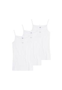 Распашонки для девочек, набор из 3 шт. - базовая рубашка с сердечком, натуральный хлопок (органический) Sanetta, белый
