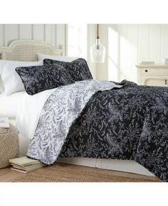 Легкое двустороннее одеяло и накидка Winter Brush Southshore Fine Linens, черный