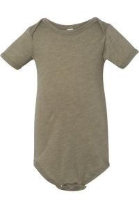 BELLA + CANVAS Детский комбинезон с короткими рукавами Triblend, цвет olive triblend