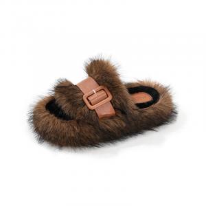 Тапочки-слайды женские, нескользящие и износостойкие Barphil, Gold Coffee