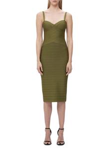 Платье-миди Maria Bandage Sweetheart Hervé Léger, цвет Meadow