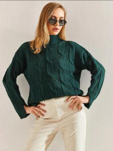 Bianco Lucci Свитер в темно-зеленом цвете