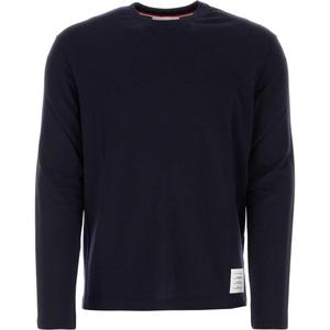 Футболка с полосками Jersey 4 Bar THOM BROWNE, синий