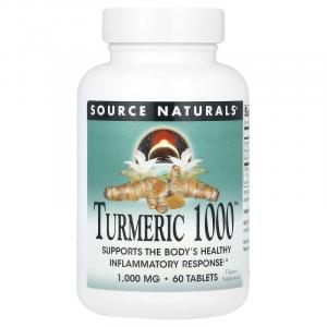 Source Naturals, Куркума 1000 , 1000 мг, 60 таблеток