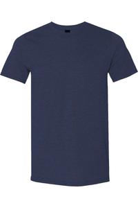 Легкая футболка Gildan Softstyle, цвет heather navy