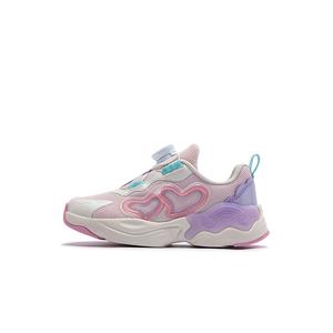 XTEP Низкие повседневные кроссовки с нескользящей подошвой, светло-розовые, песочно-серые, детские