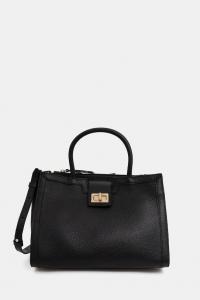 Кожаная сумка LEONORY Geox, черный