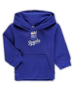 Флисовый пуловер с капюшоном Royal Kansas City Royals Team Primary Logo для мальчиков и девочек для малышей Outerstuff, синий