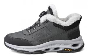 Теплые короткие зимние сапоги унисекс BECK, Gray