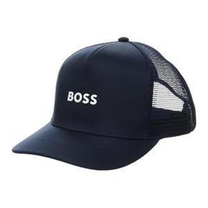 Хлопковая бейсболка женская морская синяя HUGO BOSS