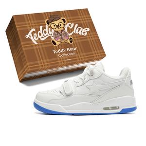 Teddy Bear Collection Абразивостойкие легкие поддерживающие низкие скейтбордские кроссовки с эффектом увеличения роста унисекс - градиент бело-голубые, цвет Gradient White Blue