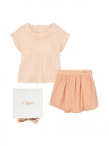 Комплект для новорожденного с оборками Chloé Kids, оранжевый