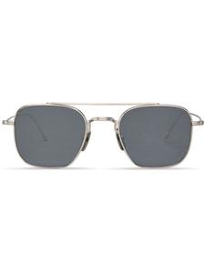 Thom Browne Eyewear солнцезащитные очки-пилоты, серый