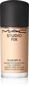 Матирующий праймер spf 15 MAC Cosmetics Mini Studio Fix Fluid SPF 15 24HR Matte Foundation + Oil Control, NC16 15 ml