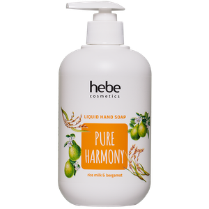 Жидкое мыло для рук, 500 мл Hebe Cosmetics Pure harmony rice milk&bergamot