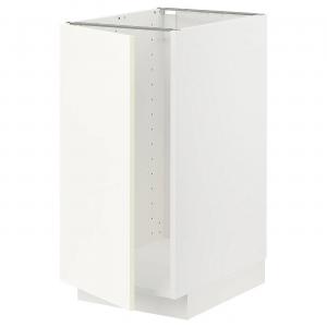 Нижний шкаф мойка/сортировка отходов METOD IKEA, 40x60x80 см, цвет white/vallstena white
