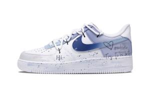 Кроссовки Nike Air Force 1 Skateboarding Shoes Men Low-top Blue/purple/gray, фиолетовый