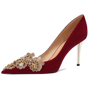 Женские туфли на тонком каблуке и высоком каблуке RoseDoris, Red