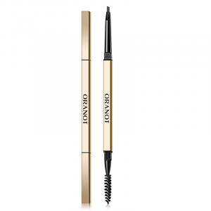 ORANOT Маленький золотой брусок, двойной ультратонкий карандаш для бровей, устойчивый к размазыванию