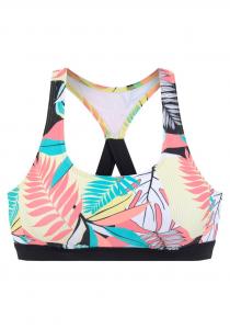 Спортивный бикини-топ бралетт Lascana, смешанные цвета