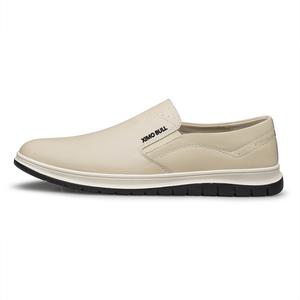 XIMO BULL Мужские повседневные ботинки низкие черные с бежевой флисовой подкладкой, цвет Beige-Fleece-Lined