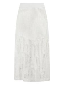 Юбка миди трикотажного дизайна IRO, белый