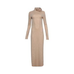 Платье Magda Butrym Dress 'Beige Crystals'