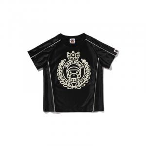 Футболка FW25 для детей 3-7 лет A BATHING APE, черный