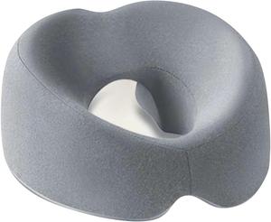 generic Подушка из пены с эффектом памяти для сна на животе с массажным эффектом и чехлом Grey